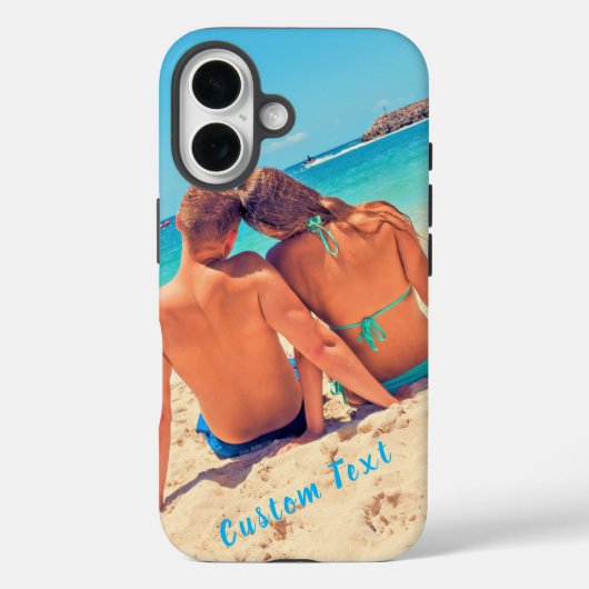 Custom Photo and Text - Your Own Design - Couple Case-Mate iPhone Hülle (Rückseite)