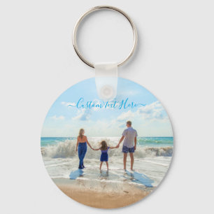 Custom Photo and Text - Your Own Design - Family Schlüsselanhänger