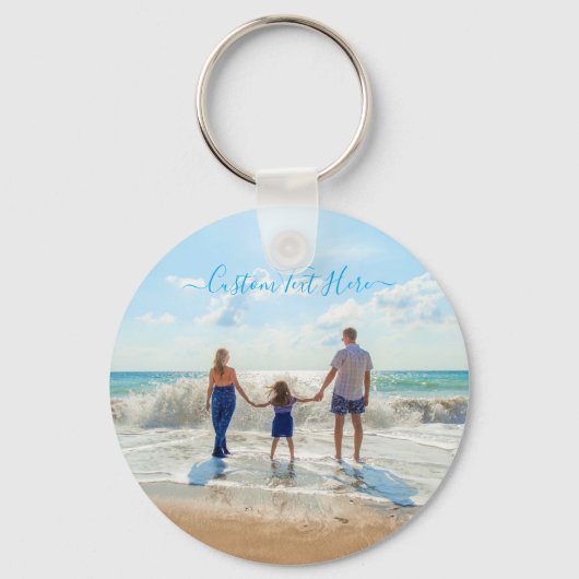 Custom Photo and Text - Your Own Design - Family Schlüsselanhänger (Vorderseite)