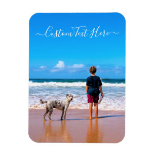 Custom Photo and Text - Your Own Design - My Pet   Magnet