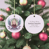 Custom Photo Angel Wings Memorial Keepsake Gift  Keramik Ornament