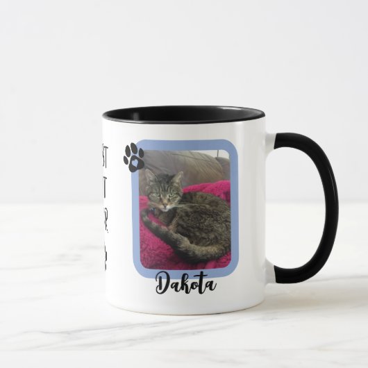Custom Photo Best Cat Ever Tasse (Rechts)