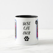 Custom Photo Best Cat Ever Tasse (Zentrum)