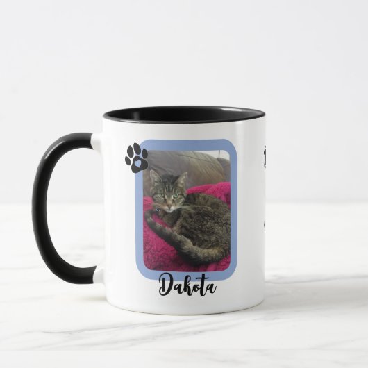 Custom Photo Best Cat Ever Tasse (Links)