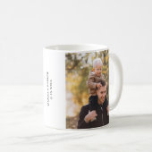 Custom Photo Best Dad Ever Personalized Gift Kaffeetasse (VorderseiteRechts)
