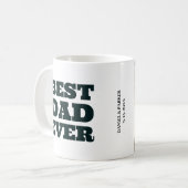 Custom Photo Best Dad Ever Personalized Gift Kaffeetasse (Vorderseite Links)