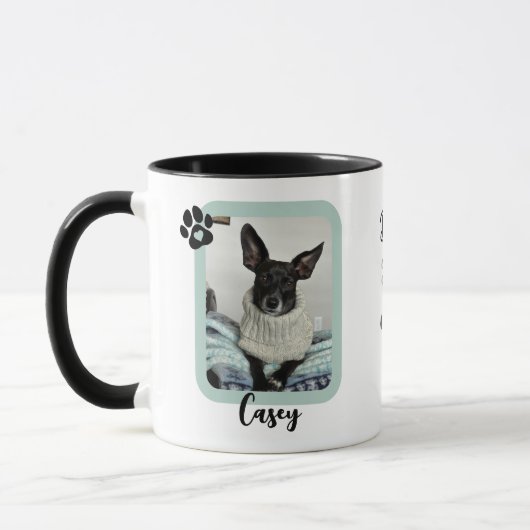 Custom Photo Best Dog Ever Tasse (Links)