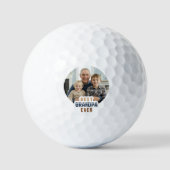 Custom Photo Best Grandpa Ever Golfball (Vorderseite)