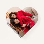 Custom Photo Best Mom Ever Cute Heart  Notizblock (Vorderseite)