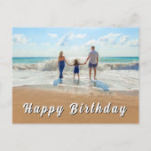 Custom Photo Birthday Card Postkarte (Vorderseite)