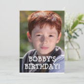 CUSTOM PHOTO BIRTHDAY PARTY INVITATIONS EINLADUNG (Stehend Vorderseite)