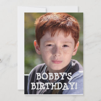 CUSTOM PHOTO BIRTHDAY PARTY INVITATIONS EINLADUNG