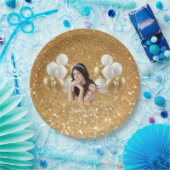 Custom Photo Birthday Set of 8 Paper Plates Pappteller (Party)