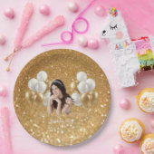 Custom Photo Birthday Set of 8 Paper Plates Pappteller (Party)