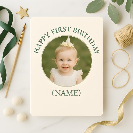 Custom Photo Birthday Sticker -Personal Invitation Einladung