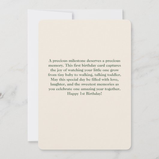 Custom Photo Birthday Sticker -Personal Invitation Einladung (Rückseite)