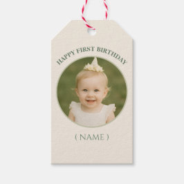 Custom Photo Birthday Sticker- Personal Invitation Geschenkanhänger