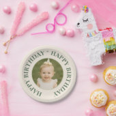 Custom Photo Birthday Sticker -Personal Invitation Pappteller (Party)