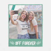 Custom Photo Blanket for Friends Keepsake Gift Fleecedecke (Vorderseite)