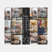 Custom Photo Blanket for Grandma Gift Fleecedecke (Vorderseite (Horizontal))