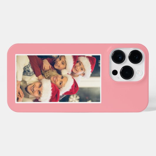 Custom Photo Blush Pink iPhone Case- Mate iPhone Hülle (Rückseite (Horizontal))