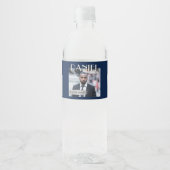 Custom Photo Bottle Label, Birthday Magazine Cover Wasserflaschenetikett (Vorderseite)