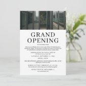 Custom Photo Business Grand Opening Invitation  Einladung (Stehend Vorderseite)