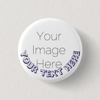 Custom Photo Button Pin – Personalized text Badge