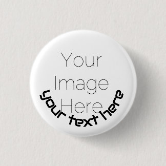 Custom Photo Button Pin – Personalized text Badge
