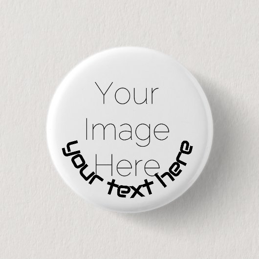 Custom Photo Button Pin – Personalized text Badge (Vorderseite)
