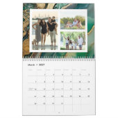 Custom Photo Calendar Beautiful Glitter Agate Kalender (Mär 2027)