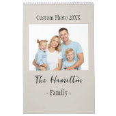 Custom Photo Calendar, Rustic Wall Design Kalender (Titelbild)