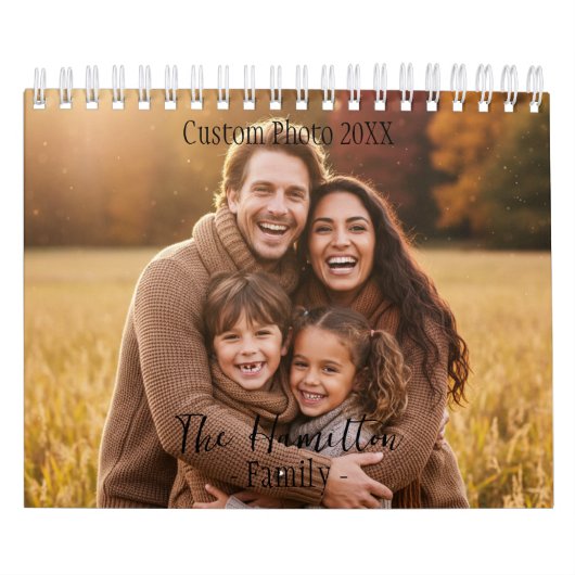 Custom Photo Calendar, Rustic Wall Design Kalender (Titelbild)
