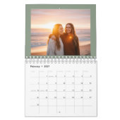 Custom Photo Calendar, Rustic Wall Design Kalender (Feb 2027)