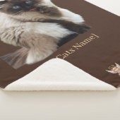 Custom Photo Cat Memorial Sherpa Blanket Sherpadecke (3/4)