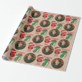 Custom Photo Christmas Gift Wrap 6-7 Trendy Geschenkpapier (Ungerollt)