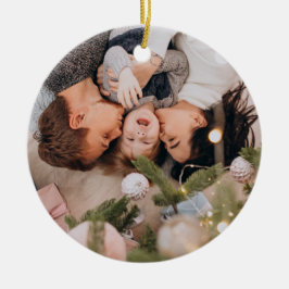 Custom Photo Christmas  Keramik Ornament