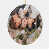 Custom Photo Christmas  Keramik Ornament (Links)