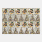 Custom Photo Christmas Wrapping Paper Geschenkpapier Set (Vorderseite 2)