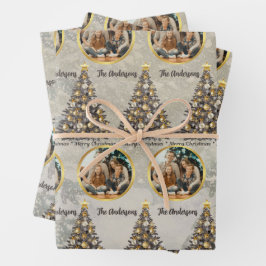 Custom Photo Christmas Wrapping Paper Geschenkpapier Set