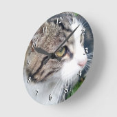 Custom photo clock | Add your image here Runde Wanduhr (Winkel)
