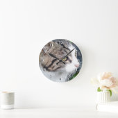 Custom photo clock | Add your image here Runde Wanduhr (Zuhause)