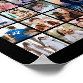 Custom Photo Collage 100 Pictures 100th Birthday Poster (Ecke)