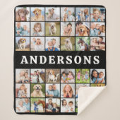 Custom Photo Collage 36 Personalized Modern Family Sherpadecke (Vorderseite)