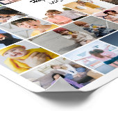 Custom Photo Collage 50 Picture 50th Anniversary Poster (Ecke)