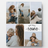 Custom Photo Collage Best Mom Ever Fotoplatte (Vorderseite)