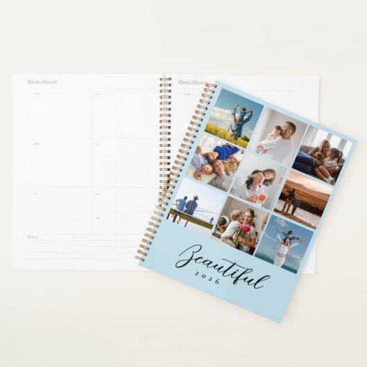 Custom Photo Collage Family Annual Planner Planer (Anzeige)