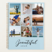 Custom Photo Collage Family Annual Planner Planer (Vorderseite)