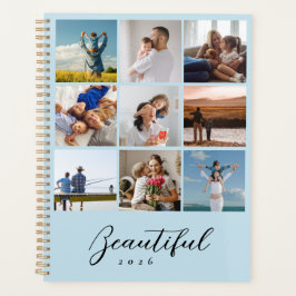 Custom Photo Collage Family Annual Planner Planer