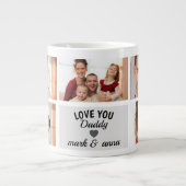 Custom Photo Collage for Dad Jumbo-Tasse (Vorderseite)